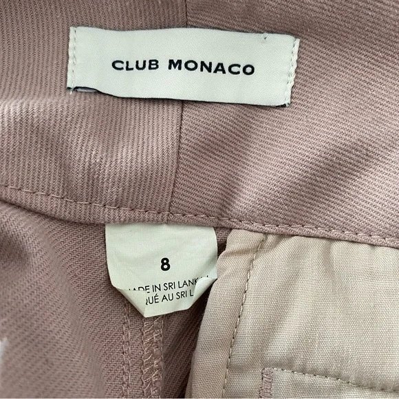 High-Waisted Button-Front Pants - Pink - Picture 3 of 6